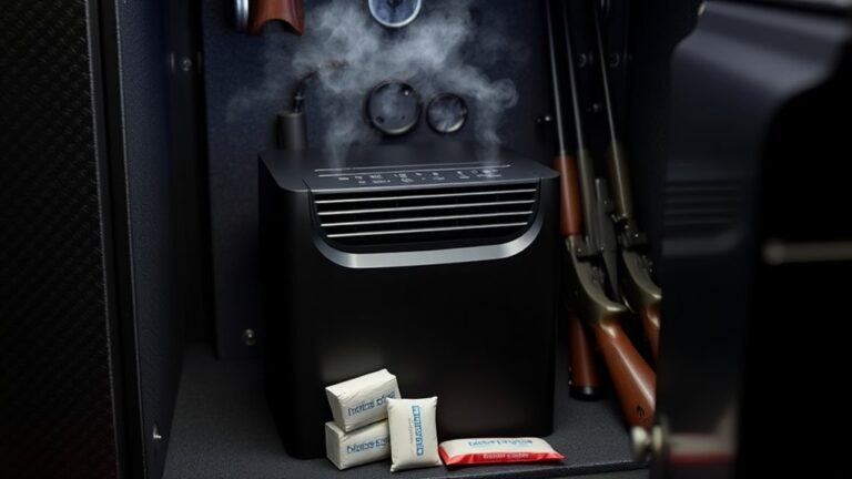 dehumidifier placement for safes