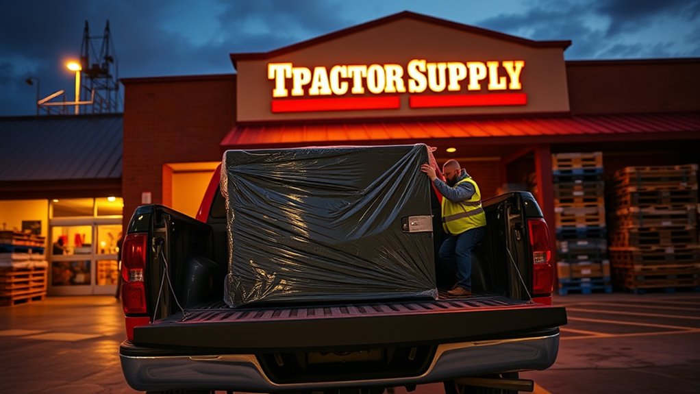 How to Confirm Tractor Supply Will Deliver Gun Safes 2 large item delivery policies