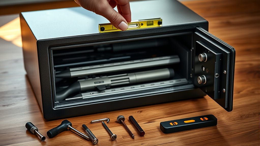 leveling your gun safe