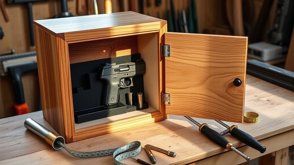 DIY Guide to Make a Wooden Gun Safe 2 plan size security design