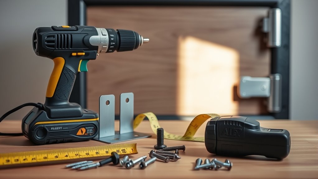 7 Simple Steps to Secure Your Gun Safe to the Wall 2 prepare tools for mounting