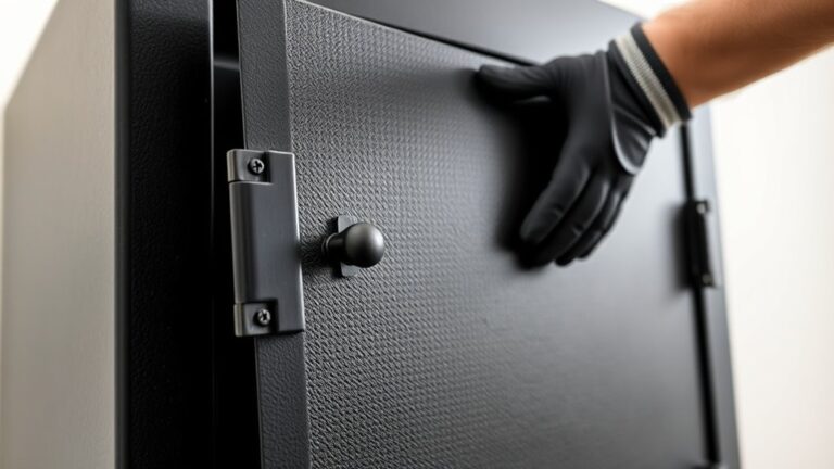 safely detach gun safe door