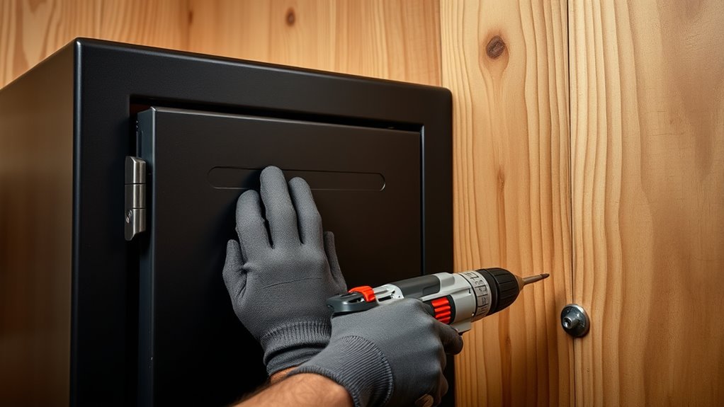 securely anchor gun safe