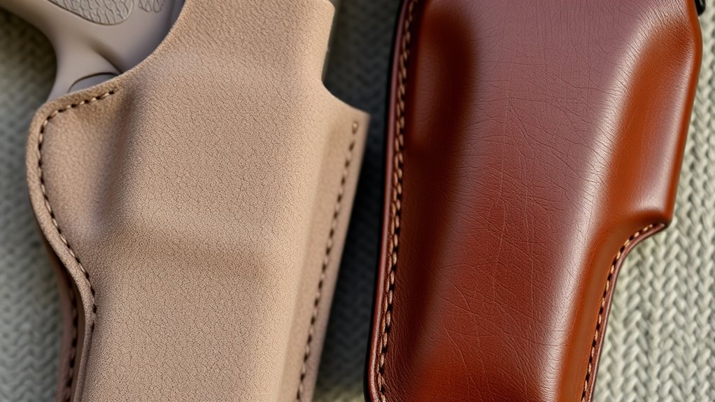 7 Key Differences: Suede Vs Leather Holsters 2 suede softness versus leather durability