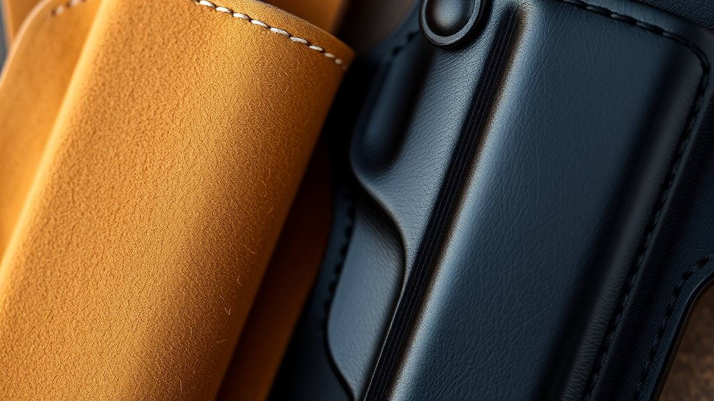 suede versus leather holsters